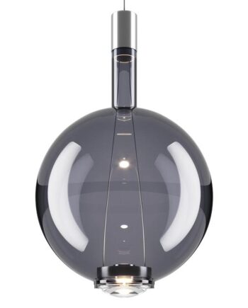 Lodes Sky-fall Round Pendel Stor 3000k Glossy Smoke Glas