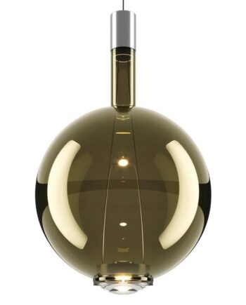 Lodes Sky-fall Round Pendel Stor 3000k Golden Sage Glas
