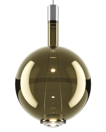 Lodes Sky-fall Round Pendel Stor 2700k Golden Sage Glas
