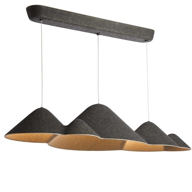 Loom Design Panorama Pendel Stor Sort Grå