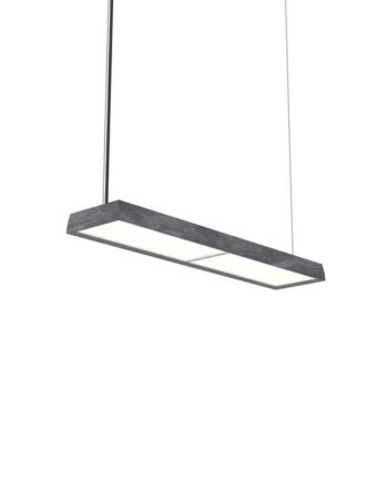 Louis Poulsen Lp Slim Pendel Enkelt 3000k   Dali Mørk Rå Aluminium