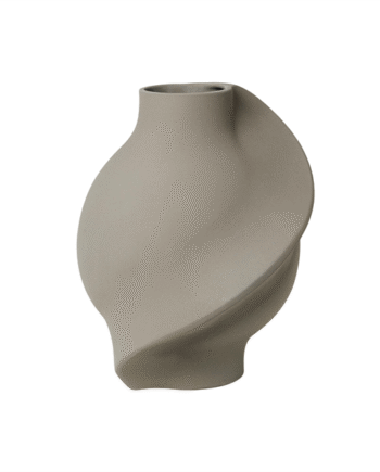 Louise Roe Ceramic Pirout 02 Vase Sanded Grey