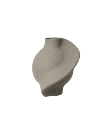 Louise Roe Ceramic Pirout 01 Vase Sanded Grey