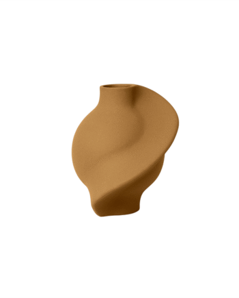 Louise Roe Ceramic Pirout 01 Vase Sanded Ocker