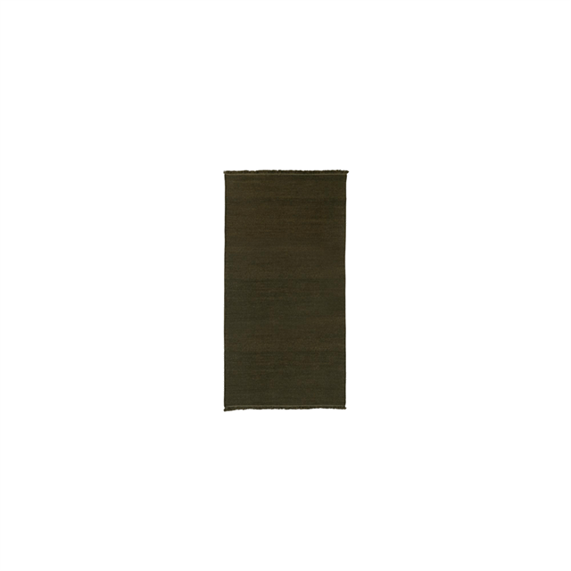 Louise Roe Found 01 Gulvtæppe 90x180 Mosgrøn