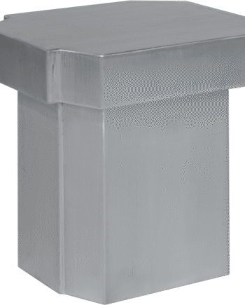 Louise Roe Funki 02 Skammel Børstet Aluminium