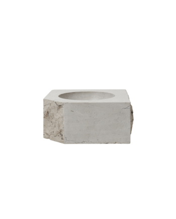 Louise Roe Gallery Object Stone Lysestage Lav Grey Cadoico Marble