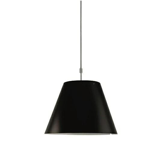 Luceplan Costanza Up Down Pendel Aluminium Sort Skærm