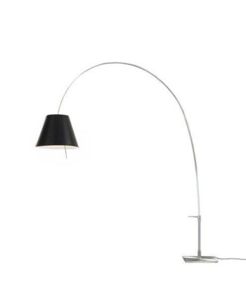 Luceplan Lady Costanza Gulvlampe Alu Krop  Sort Skærm