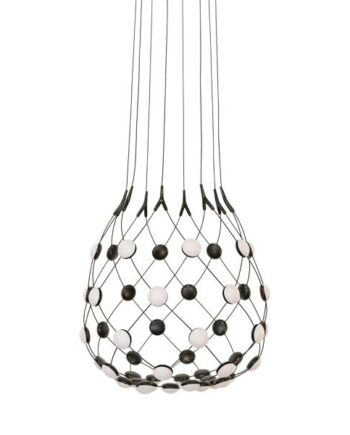 Luceplan Mesh Pendel ø55 Sort   Meter