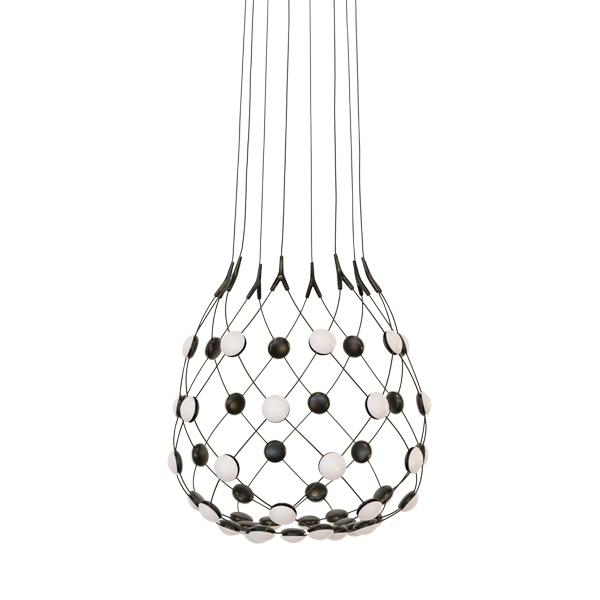 Luceplan Mesh Pendel ø55 Sort Meter