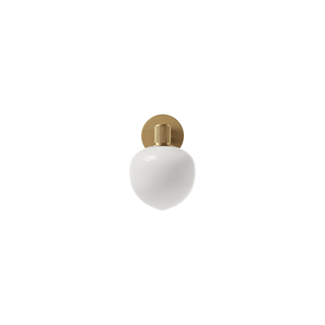 Lyfa Memoir 120 Væglampe Messing Opal