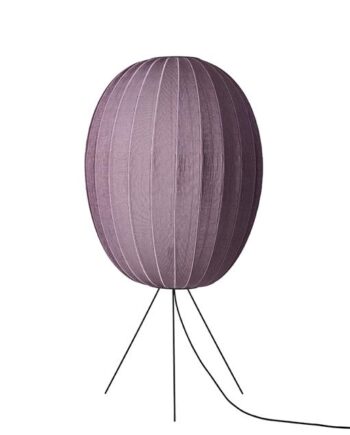 Made By Hand Knit-wit High Oval Gulvlampe ø65 Burgundy