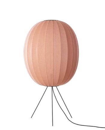Made By Hand Knit-wit High Oval Gulvlampe ø65 Coral