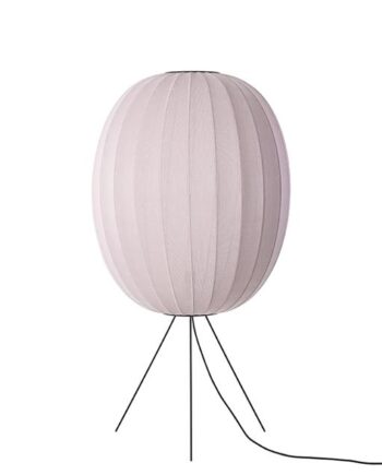 Made By Hand Knit-wit High Oval Gulvlampe ø65 Lysepink
