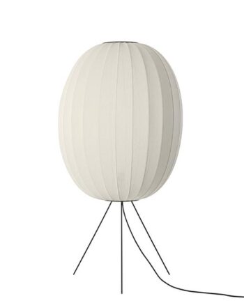 Made By Hand Knit-wit High Oval Gulvlampe ø65 Pearl White