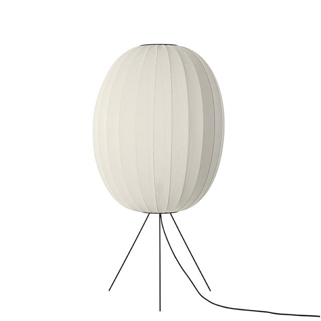 Made By Hand Knit-wit High Oval Gulvlampe ø65 Pearl White