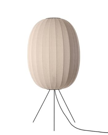 Made By Hand Knit-wit High Oval Gulvlampe ø65 Sand Stone