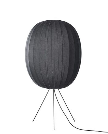 Made By Hand Knit-wit High Oval Gulvlampe ø65 Sort