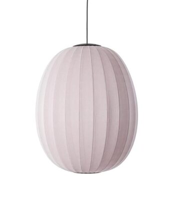 Made By Hand Knit-wit High Oval Pendel ø65 Lysepink Led