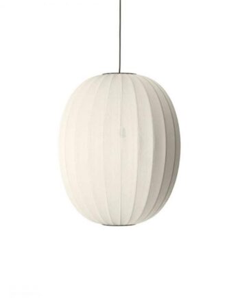Made By Hand Knit-wit High Oval Pendel ø65 Pearl White