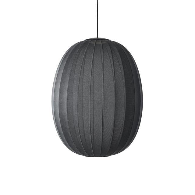 Made By Hand Knit-wit High Oval Pendel ø65 Sort Led