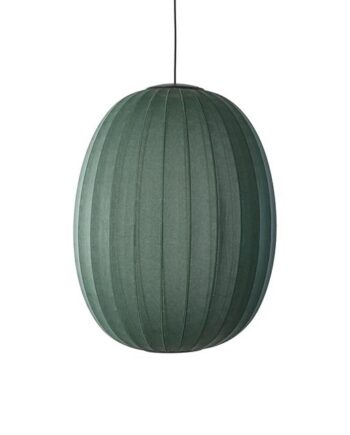 Made By Hand Knit-wit High Oval Pendel ø65 Tweed Green Led