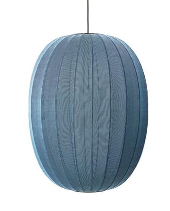 Made By Hand Knit-wit Oval Pendel Blue Stone ø65