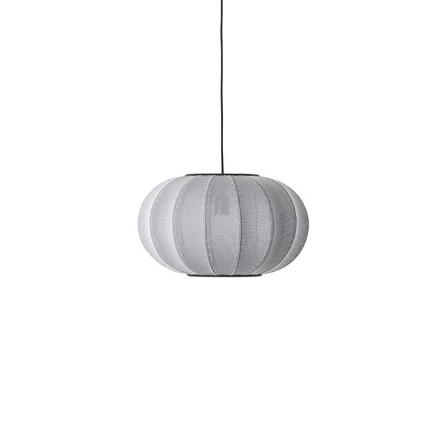 Made By Hand Knit-wit Oval Pendel Silver ø45