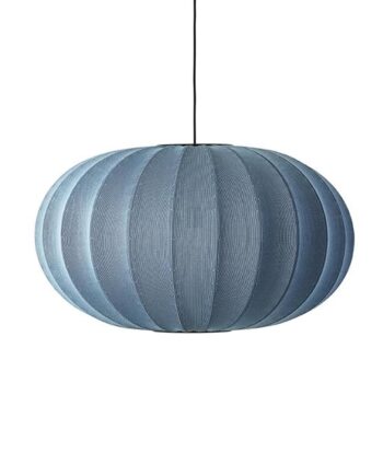 Made By Hand Knit-wit Oval Pendel ø76 Pendel Blue Stone
