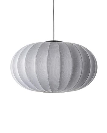 Made By Hand Knit-wit Oval Pendel ø76 Sølv Led