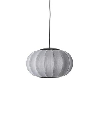 Made By Hand Knit-wit Oval Pendel ø45 Sølv Led