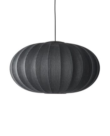 Made By Hand Knit-wit Oval Pendel ø76 Sort Led