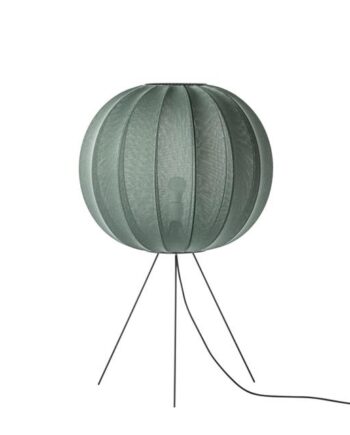 Made By Hand Knit-wit Round Gulvlampe Medium ø60 Tweed Green