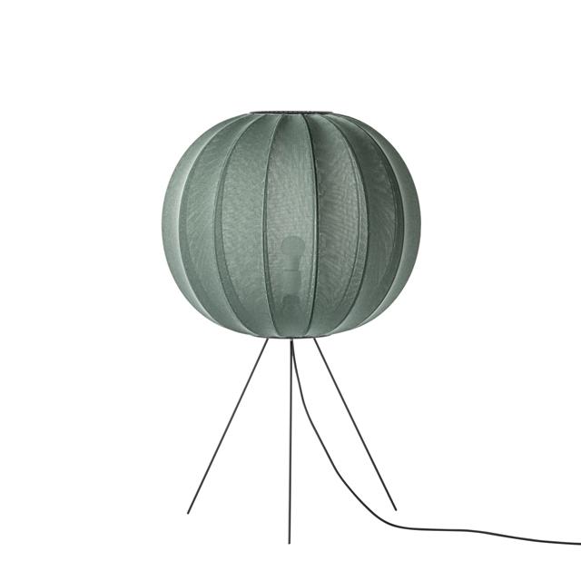 Made By Hand Knit-wit Round Gulvlampe Medium ø60 Tweed Green