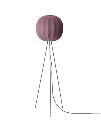 Made By Hand Knit-wit Round Gulvlampe ø45 Høj Bourgogne