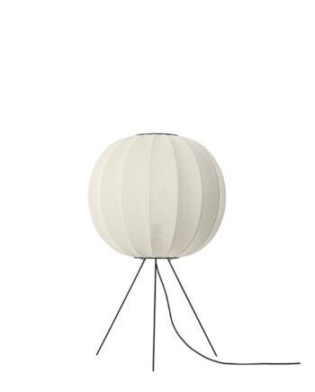 Made By Hand Knit-wit Round Gulvlampe ø60 Medium Pearl White