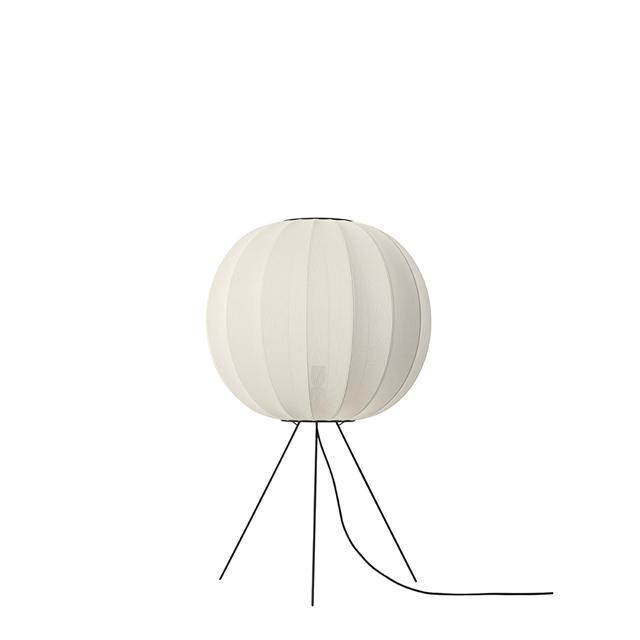 Made By Hand Knit-wit Round Gulvlampe ø60 Medium Pearl White
