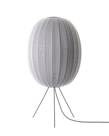 Made By Hand Knit-wit Round Gulvlampe ø65 Medium Sølv