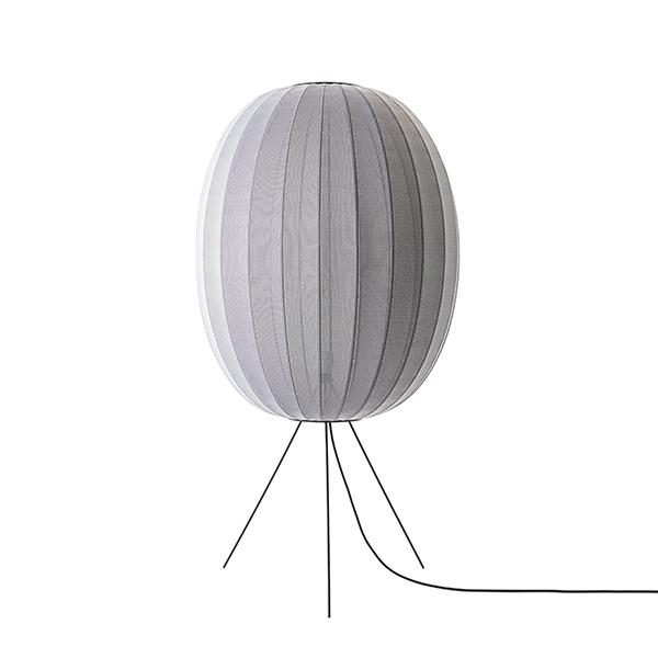 Made By Hand Knit-wit Round Gulvlampe ø65 Medium Sølv