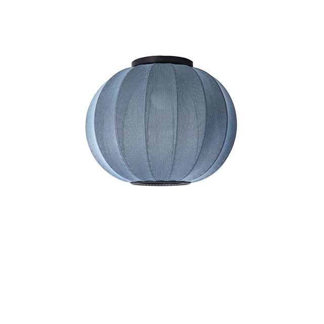 Made By Hand Knit-wit Round Loftlampe ø45 Blue Stone