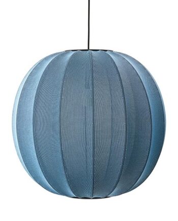 Made By Hand Knit-wit Round Pendel Blue Stone ø60