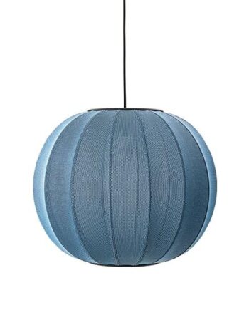 Made By Hand Knit-wit Round Pendel Blue Stone ø45