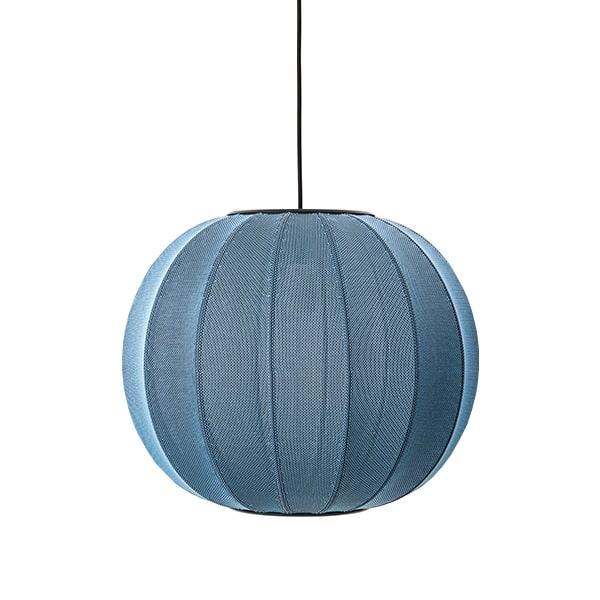 Made By Hand Knit-wit Round Pendel Blue Stone ø45