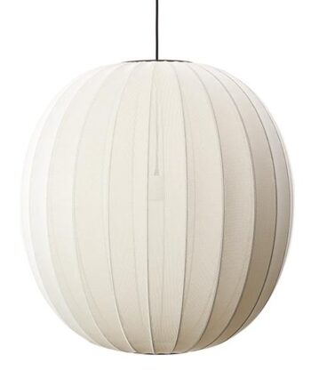 Made By Hand Knit-wit Round Pendel Pearl White ø75