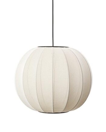 Made By Hand Knit-wit Round Pendel Pearl White ø45