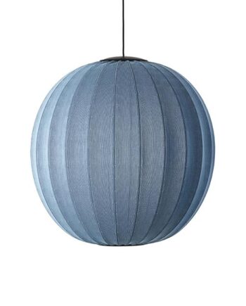 Made By Hand Knit-wit Round Pendel ø75 Blue Stone Led