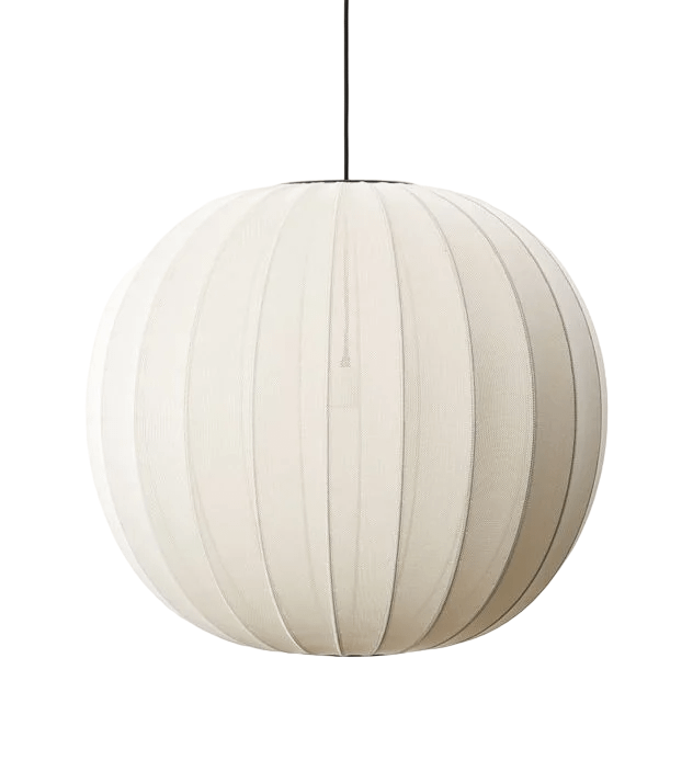 Made By Hand Knit-wit Round Pendel ø60 Pearl White
