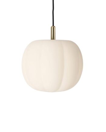 Made By Hand Pepo Pendel Medium ø30 Opal Hvid Messing