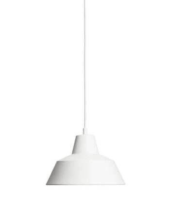 Made By Hand Værkstedslampe Pendel Mat Hvid W2